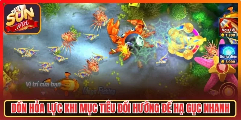 Dồn hỏa lực khi mục tiêu đổi hướng để hạ gục nhanh