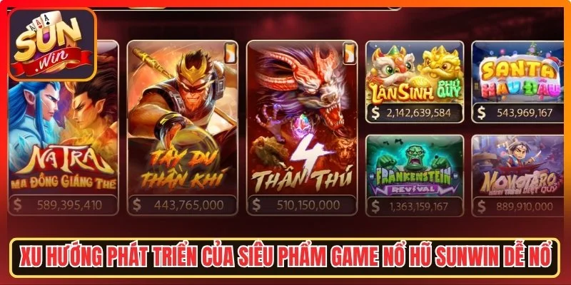 Xu hướng phát triển của game nổ hũ Sunwin dễ nổ