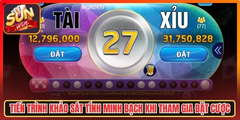Tiến trình khảo sát tính minh bạch khi tham gia đặt cược trực tuyến