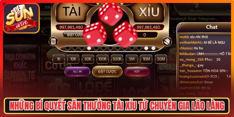 Những bí quyết săn thưởng tài xỉu từ chuyên gia lão làng