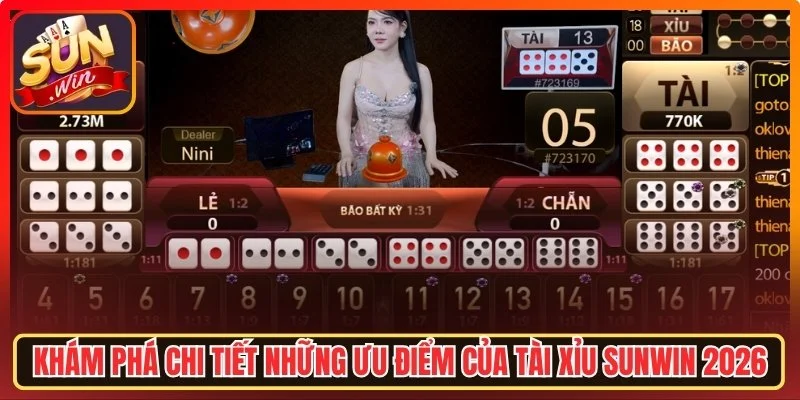 Tài Xỉu Sunwin 2026 – Trải Nghiệm Game Truyền Thống Đầy Kịch Tính