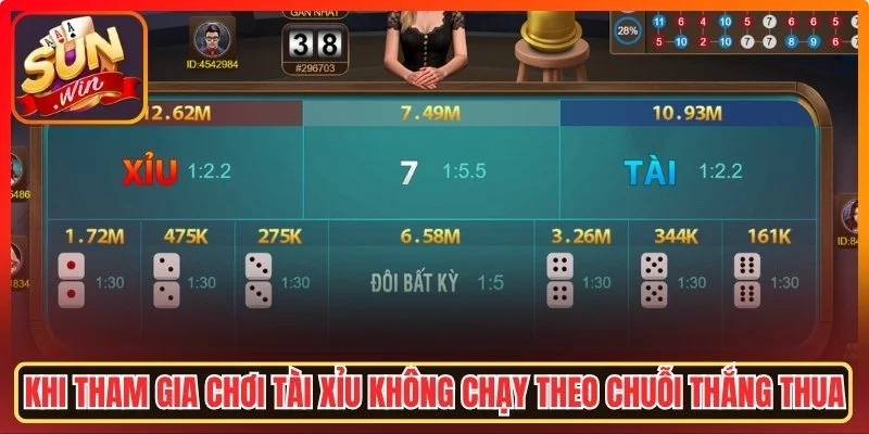 Không chạy theo chuỗi thắng thua